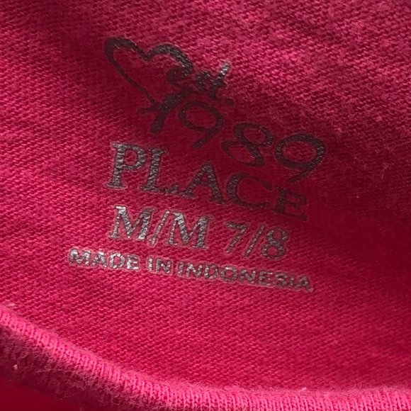 Girls M Sequined Rainbow Heart Long Sleeved Tee 1989 Place - Picture 3 of 5